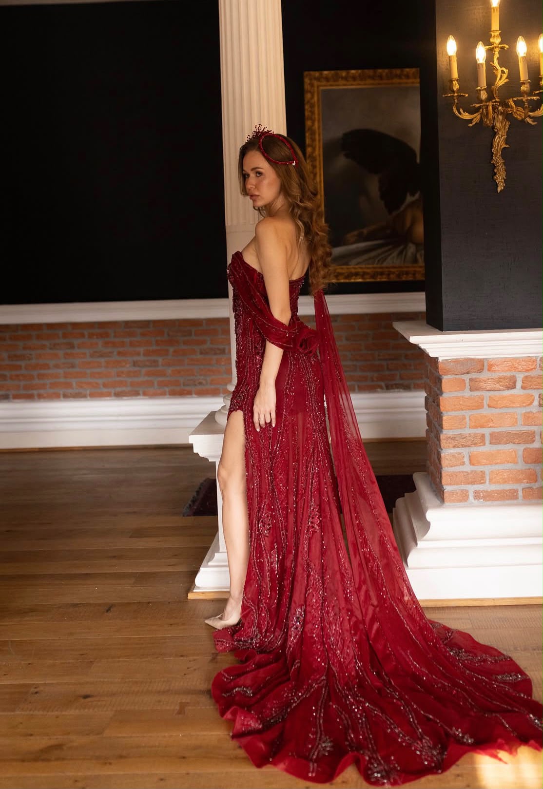 New Splendid Bordo Elbise