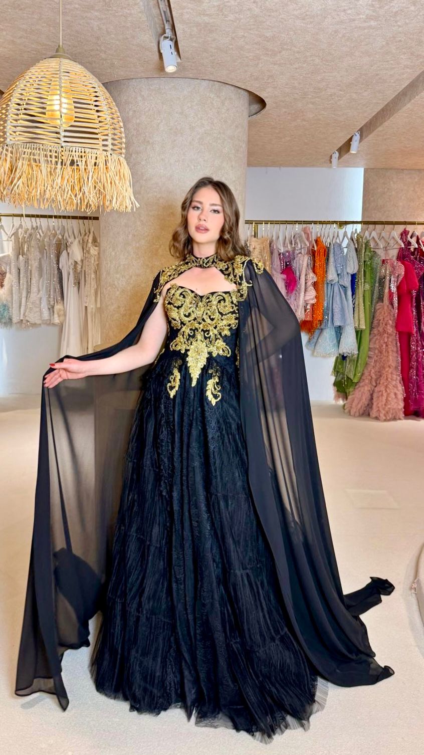 Black Golden Caftan